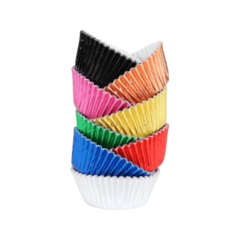 Cupcake Baking Cases - Metallic Colours / 100